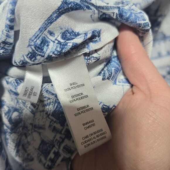 Karl Lagerfeld Paris Women's Long Sleeve Whimsical Blouse - Picture 6 of 6